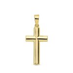 Pendentif - mdaille croix or 18 carats 750 jaune - chaine offerte - 18pc2258