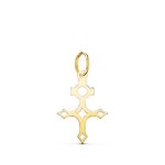 Pendentif m�daille or 18 carats 750 jaune - croix du sud - chaine offerte - petite