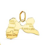Pendentif or 18 carats 750 jaune - ile de la guadeloupe - chaine offerte - 18pe22208