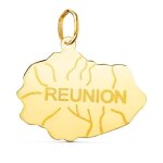 Pendentif or 18 carats 750 jaune - ile de la r�union - chaine offerte - 18pe22203
