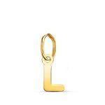 Pendentif or 18 carats 750 jaune - initiale lettre l - chaine offerte