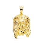 Pendentif t�te du christ en or 9 carats avec poin�on de 30 mm