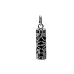 Pendentif tiki polinésie noir en argent 925 massif véritable amulette porte bonheur Pendentif tiki polinésie noir en argent 925 massif véritable amulette porte bonheur
