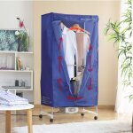 Penderie chauffante - schoir lectrique portatif schage rapide  air chaud - housse amovible - strilisation ...