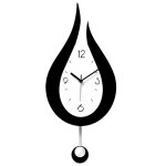 Pendules murales silencieuses gouttelettes deau swing horloge murale design moderne style nordique salon ...