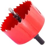 Pour une perceuse 1 pc scie cloche bi - mtal fort coupe - trou avec tonnelle pour bois et mtal 50mm ...