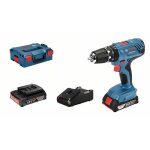Perceuse  percussion bosch professional gsb 18v - 21 + 2 batteries 2, 0ah + chargeur gal 1820 - 06019h1109 ...