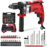 Perceuse à percussion électrique filaire 910 w avec variateur de vitesse 38 accessoires mandrin de 13 ... Perceuse à percussion électrique filaire 910 w avec variateur de vitesse 38 accessoires mandrin de 13 ...