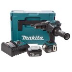 Perceuse  percussion makita dhp458z - 2 batteries 18v 4ah li - ion - mandrin mtallique