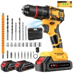 Perceuse � percussion sans balais couple 70nm 2 vitesses 2000rpm perceuse visseuse sans fil 21v avec ...