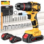 Perceuse � percussion sans fil 21v perceuse visseuse sans balais couple 70nm 2 vitesses 2000rpm avec ...