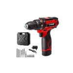 Perceuse - visseuse sans fil - casals - 12v - batterie incluse - chargeur inclus - coffret accessoires ...