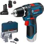 Perceuse visseuse bosch professional gsr 12v - 15 + 2 batteries 4ah&2ah + chargeur + 39 accessoires + ...