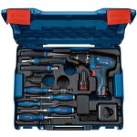 Perceuse - visseuse bosch professional gsr 12v - 15 + outillage  main + 2 batteries 2. 0ah + chargeur ...