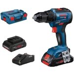 Perceuse - visseuse bosch professional gsr 18v - 55 + 2 batteries procore 4, 0ah + l - boxx - 06019h5204 ...