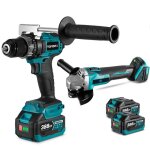 Perceuse - visseuse � percussion & meuleuse dangle - yofidra - yofidra - 2x15ah - moteur sans balais ...