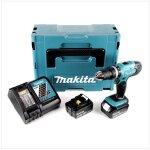 Perceuse visseuse � percussion - makita - dhp 453 rtj - 18v - 42nm - 2x batteries 50ah