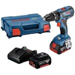 Perceuse - visseuse  percussion - bosch professional - gsb 18v 28 - 18 v - 3. 0 ah - 2 batteries incluses ...
