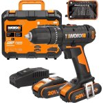 Perceuse visseuse � percussion - worx - wx370 - 18v - 50 nm - 2 vitesses - mandrin 13 mm