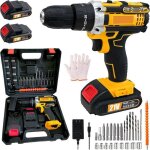 Perceuse visseuse sans fil 18vvisseuse devisseuse sans fil avec 2 batteries45nm 2 vitesses 25 + 3 rglages ...