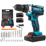 Perceuse visseuse sans fil avec 2 batteries - 35 + 1nm - 21v �lectrique � percussion - 2 vitesses - 25 ...