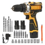 Perceuse visseuse sans fil 21v ? 50nm 2 vitesses led rotation avant / arrire poigne ergonomique coffret ...