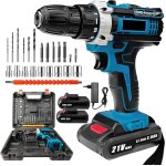 Perceuse visseuse sans fil 21v visseuse devisseuse sans fil 32nm perceuse lectrique 24 accessoires 2 ...
