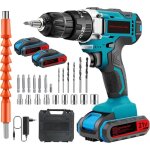 Perceuse visseuse sans fil 21v visseuse devisseuse sans fil perceuse visseuse percussion sans fil avec ...