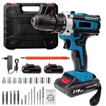Perceuse visseuse sans fil 21v tournevis lectrique marteau perforateur lectrique mini perceuse  main ...