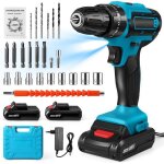 Perceuse visseuse sans fil 28 v - 2 batterie + chargeur - 2 vitesses - 32 nm - 24 accessoire - indicateur ... Perceuse visseuse sans fil 28 v - 2 batterie + chargeur - 2 vitesses - 32 nm - 24 accessoire - indicateur ...