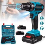 Perceuse visseuse sans fil 28v ensemble de perceuses � batterie jeu de tournevis �lectriques 32 r�glages ...