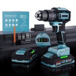 Perceuse visseuse sans fil visseuse devisseuse sans fil avec batterie 2. 0ah 24 + 3 rglages de couple ...