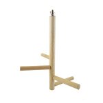 Perchoirs perroquets en bois poteau de support pour oiseaux perchoirs rotatifs pour perroquets accessoires ...