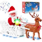 Jouet musical - kcvv - pre nol lectrique - traneau avec rennes - chante jingle bell - dcoration ...