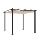 Pergola en aluminium cordoba - beige - 3 x 3 m Pergola en aluminium cordoba - beige - 3 x 3 m