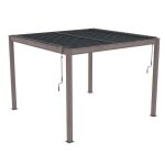 Pergola bioclimatique gardiun hampshire 3x3 de 9m2 tonnelle de jardin rétractable aluminium et acier ... Pergola bioclimatique gardiun hampshire 3x3 de 9m2 tonnelle de jardin rétractable aluminium et acier ...