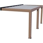 Pergola en bois de c�dre et polycarbonate helsinki 3 x 4. 7 m