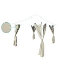 Lot de 4 rideaux pour kiosque - cazeboo - sao - 3x3m - beige Lot de 4 rideaux pour kiosque - cazeboo - sao - 3x3m - beige