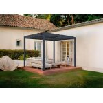 Pergola bioclimatique autoportante - cazeboo - piana - 3x2m - gris anthracite - aluminium - lames orientables ... Pergola bioclimatique autoportante - cazeboo - piana - 3x2m - gris anthracite - aluminium - lames orientables ...
