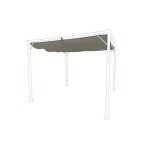 Toile de pergola - cazeboo - maria - 3x3m - gris clair