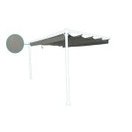Pergola - cazeboo - noosa - 4x3m - toile gris clair