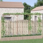 En solde pergola de jardin - burke - anti - uv - bambou 385x40x205 cm j4072