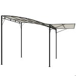 Pergola de jardin - outsunny - avec auvent r�glable - en acier et polyester haute densit� - 3 x 25 m ...