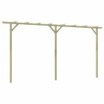 Pergola de jardin - vidaxl - bois - r�sistante � la pourriture - facile � assembler