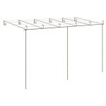 Pergola de jardin - wiens - marron antique - 6x3x25 m - fer forg� - ornements romantiques
