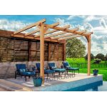 Pérgola laminada adosada de Pérgola laminada adosada de