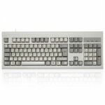 Perixx periboard - 106m - clavier azerty fran�ais usb r�tro tactile beige ergonomique 104 touches