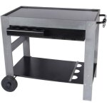 Perla desserte de jardin - chariot plancha - bois c�rus� - gris