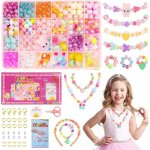 Perles enfant 350 pcs perles pour bracelet enfant kit perles bijoux fille fabrication bijoux enfant jouets ...
