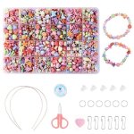 Perles � enfiler ensemble de perles diy bracelets cr�ez votre propre ensemble de cordons de bijoux pour ...